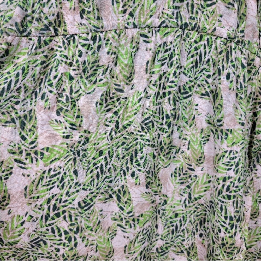 CAbi Leaf Print Faux Wrap Dress Style# 280 Size Large - Picture 6 of 10